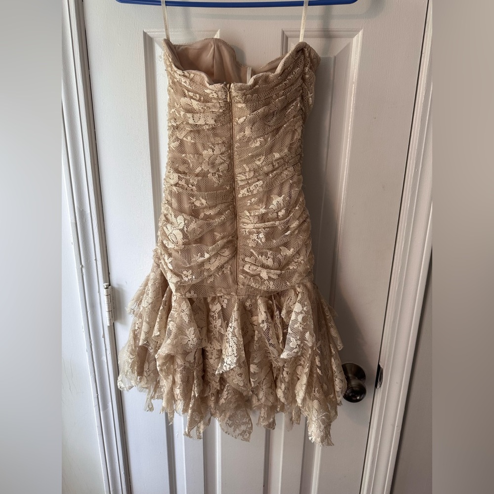 Jessica McClintock Y2K Lace Cocktail Dress - Picture 5 of 12
